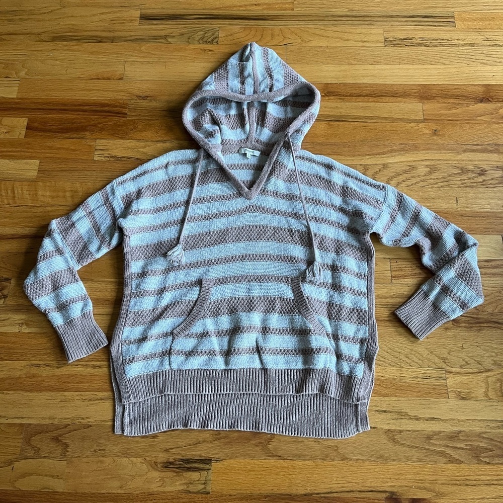 Madewell Striped Hoodie Sweater M